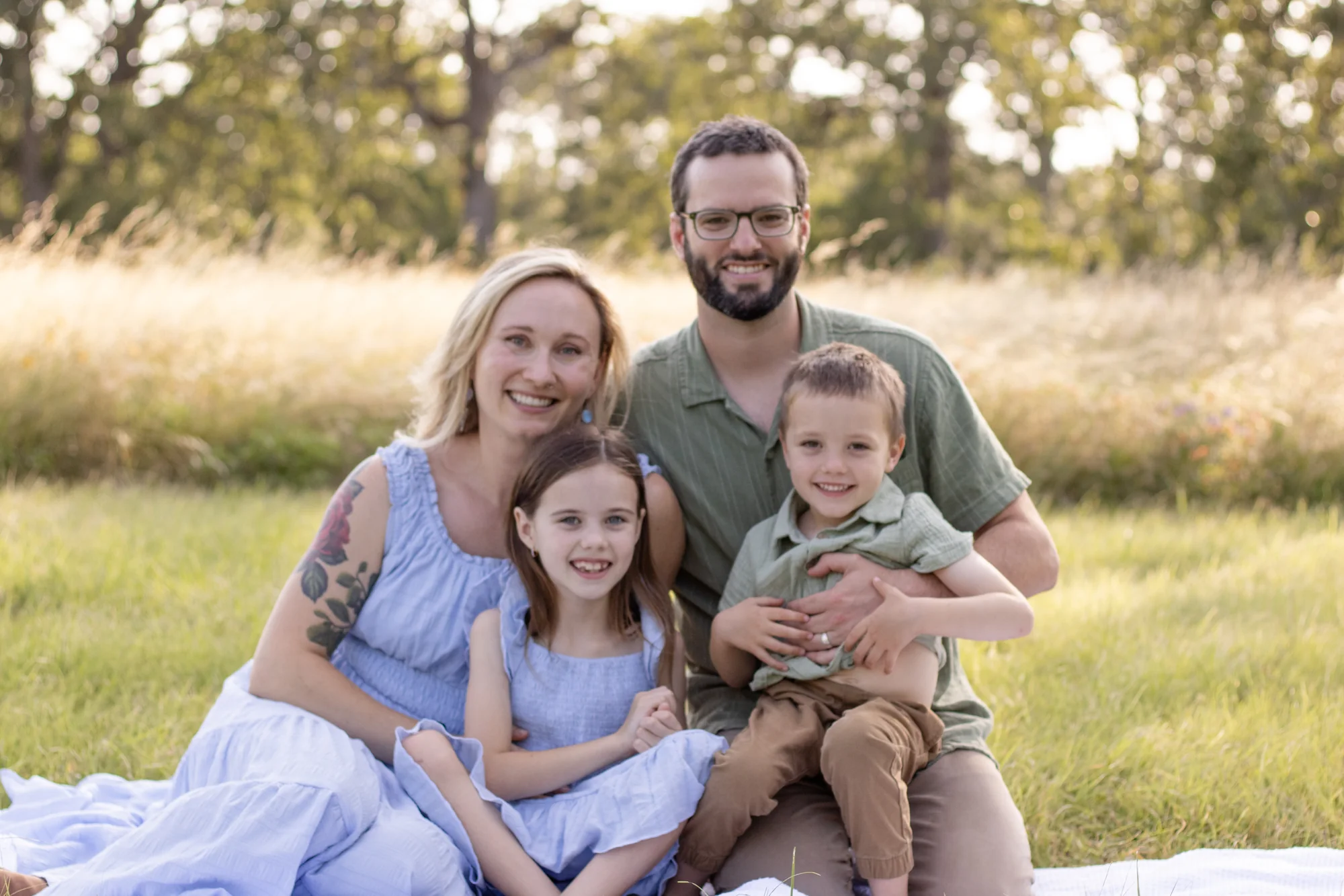A joyful moment from the Elsass family session