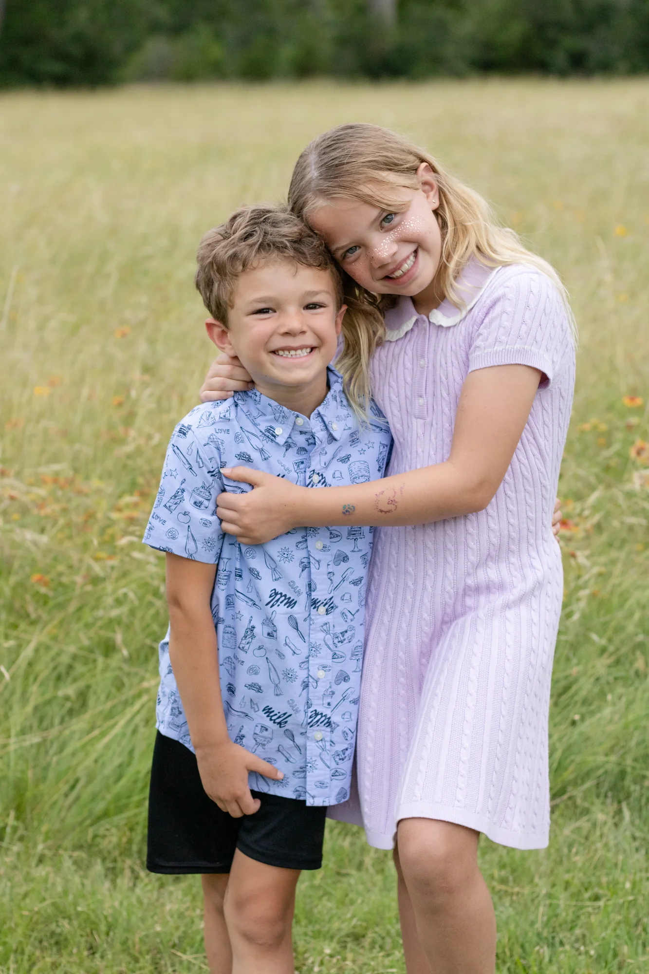 A childhood portrait from the Rosa kids session