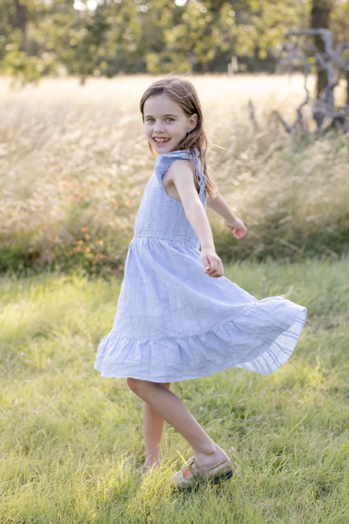 A playful childhood portrait from the Elsass family session