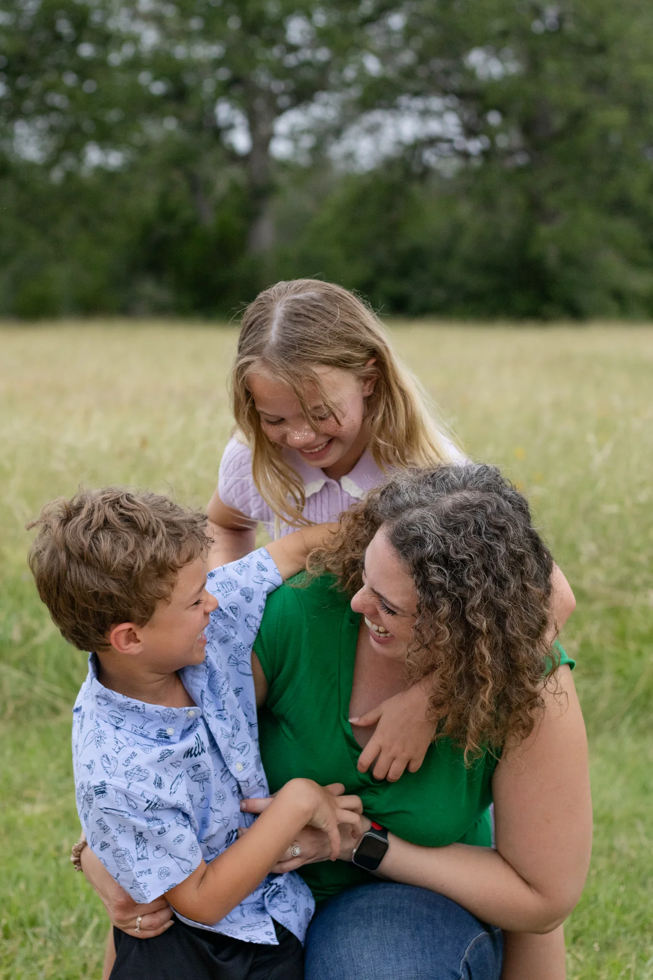 A joyful childhood portrait