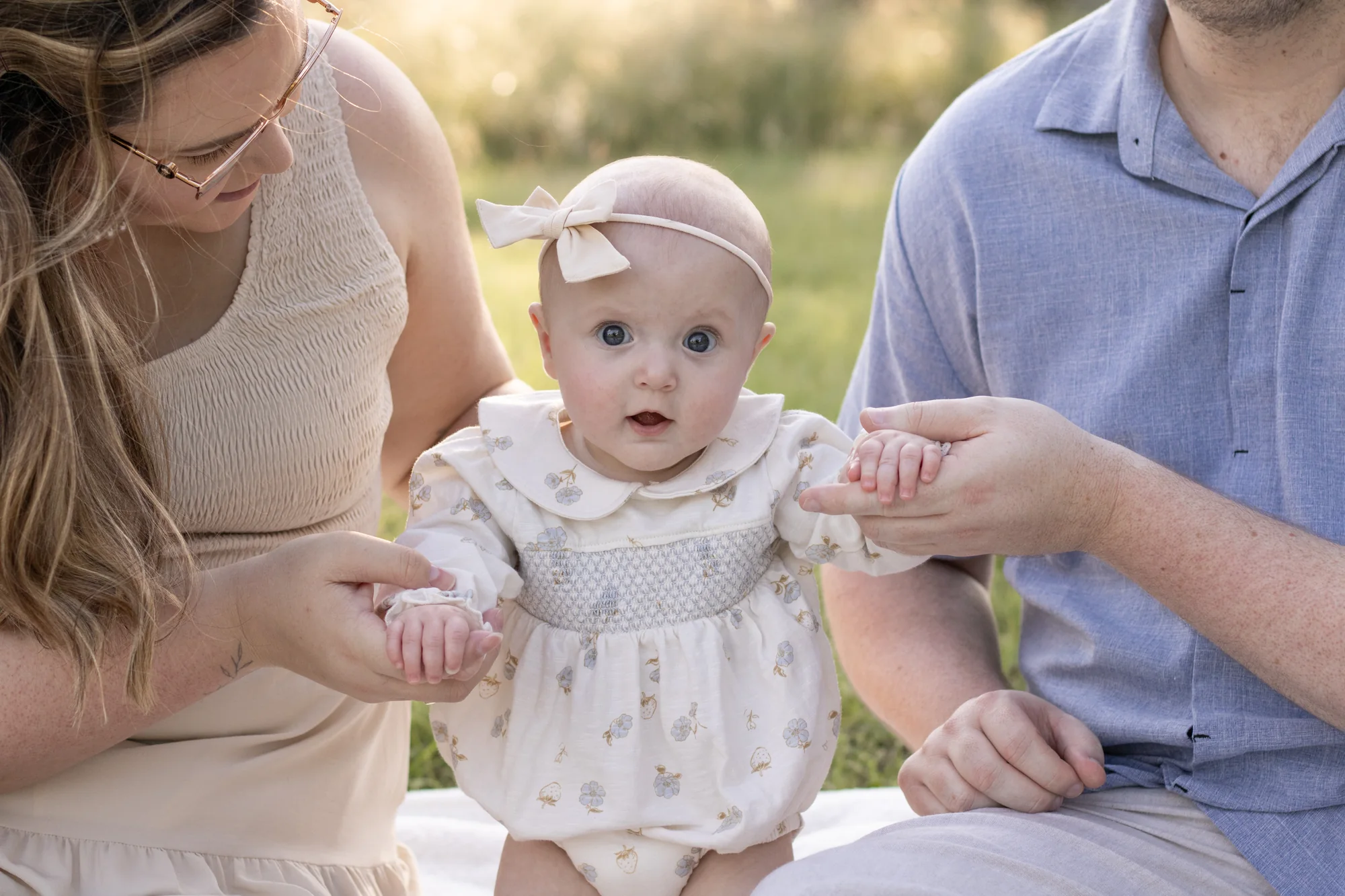 A mother and child during a family session