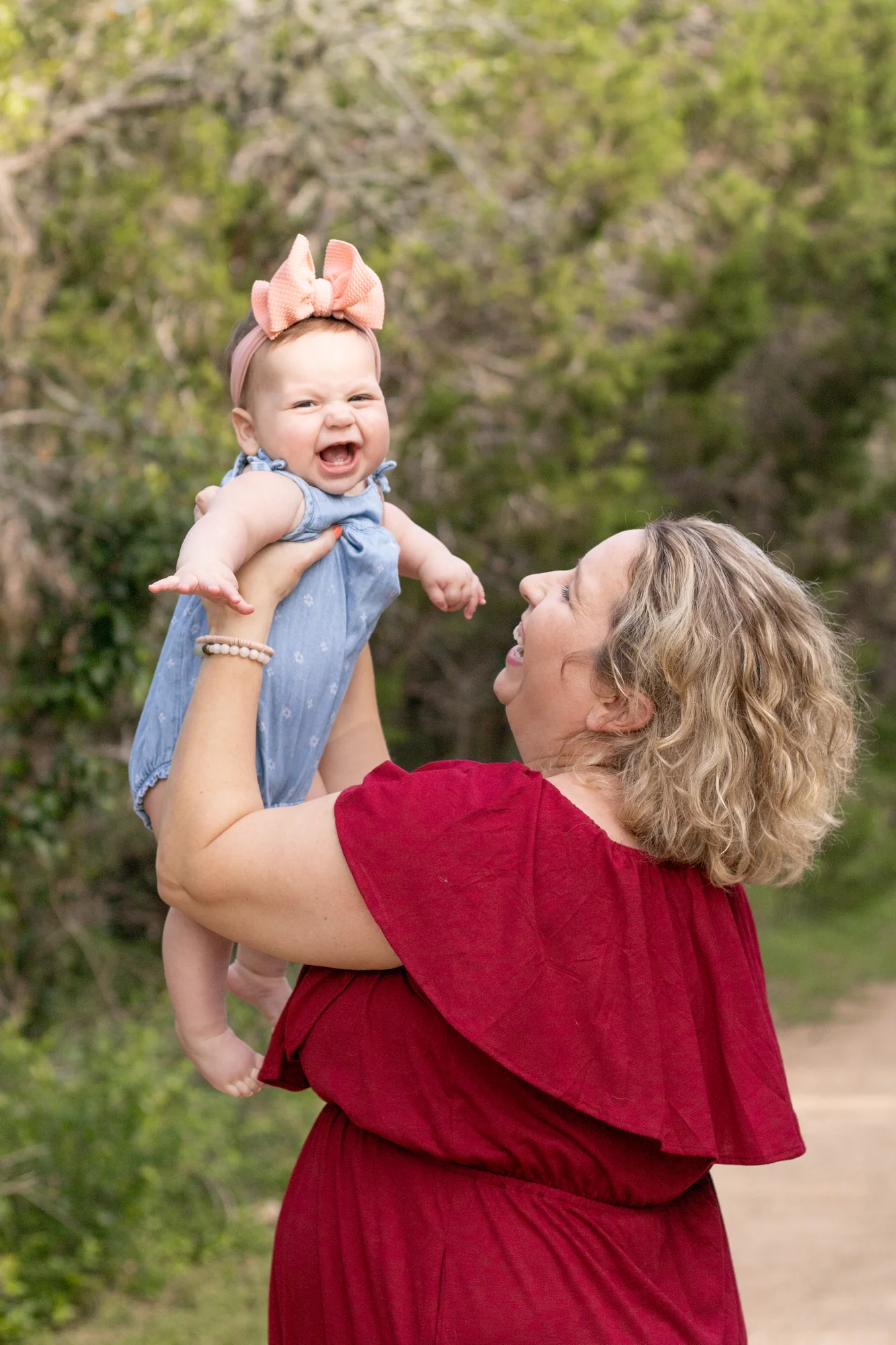 A warm mother and daughter portrait